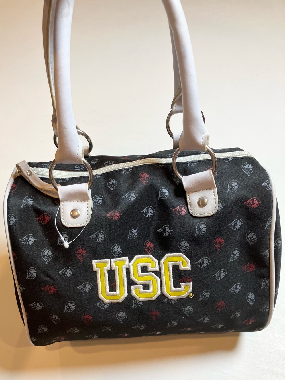 USC Black & White University Logo Satchel